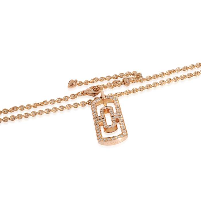 BVLGARI Parentesi Fashion Pendant in 18k Rose Gold 1.18 CTW