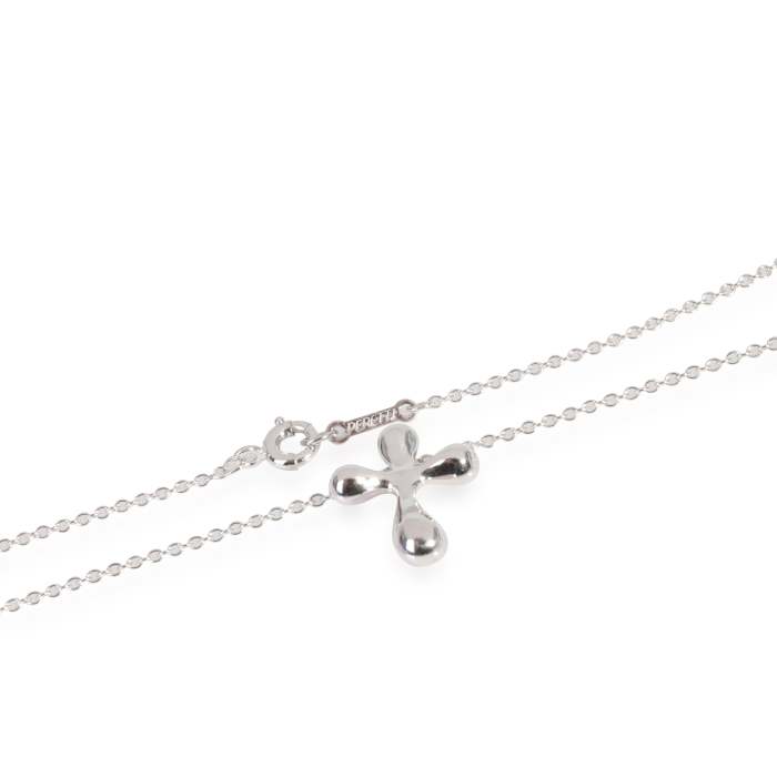 Tiffany & Co. Elsa Peretti Cross Pendant on a Chain, Platinum