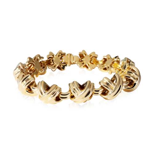Tiffany & Co. Vintage Signature X Bracelet in 18k Yellow Gold