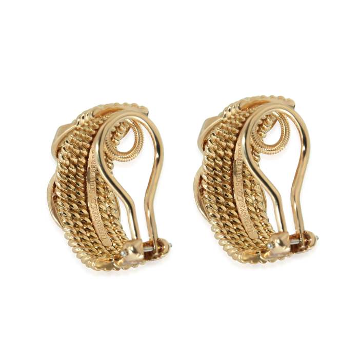 Tiffany & Co. Schlumberger Vintage X Earrings in 18k 18K Yellow Gold