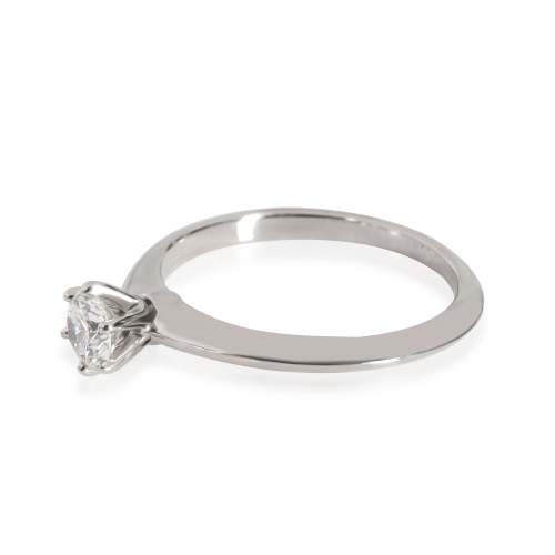 Tiffany & Co. Diamond Solitaire Engagement Ring in Platinum H VS1 0.33 CTW