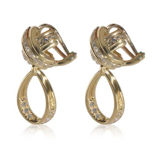Tiffany & Co. Vintage Signature X Diamond Earrings in 18k Yellow Gold 0.6 CTW
