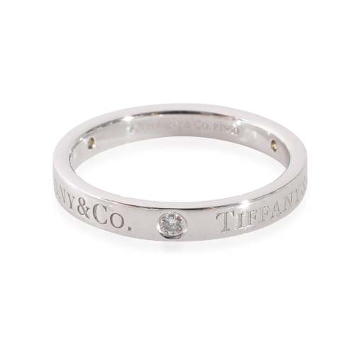 Tiffany & Co. T&CO.® 3 Diamond Band Ring Platinum 0.07 Ctw