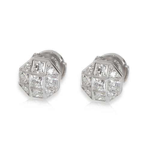 Tiffany & Co. Diamond Mosaic Stud Earrings in Platinum 1.17 CTW
