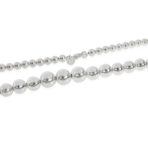 Tiffany & Co. HardWear Graduated Ball  Necklace in  Sterling Silver