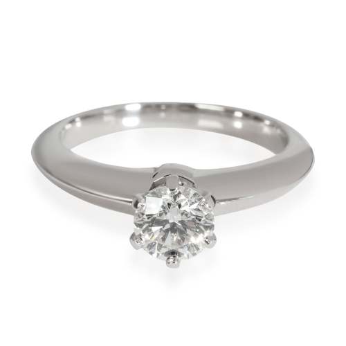 Tiffany & Co. Diamond Engagement Ring in 950 Platinum H VS1 0.53 CTW