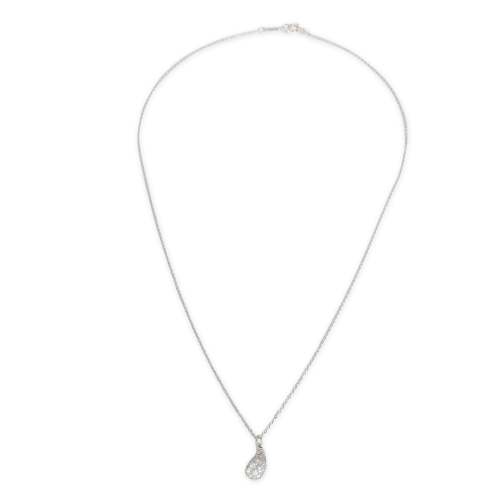 Tiffany & Co. Elsa Peretti Diamond Teardrop Pendant in Platinum 0.75 Ctw