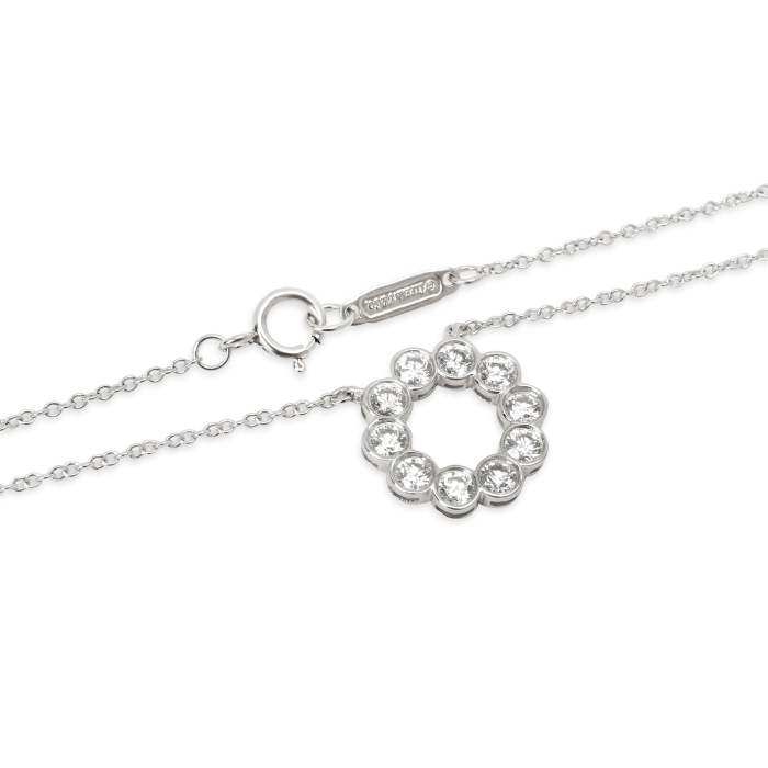 Tiffany & Co. Diamond Circle Necklace in Platinum (0.80 CTW)