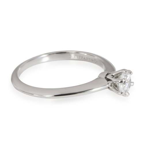 Tiffany & Co. Solitaire Diamond Engagement Ring in Platinum H VS1 0.32 CTW