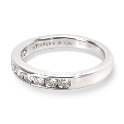 Tiffany & Co. Channel Set 9 Diamond Wedding Band in Platinum, 1/3 Ctw