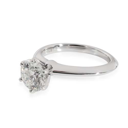 Tiffany & Co. Diamond Engagement Solitaire Ring in  Platinum H VS2 1.39 CT