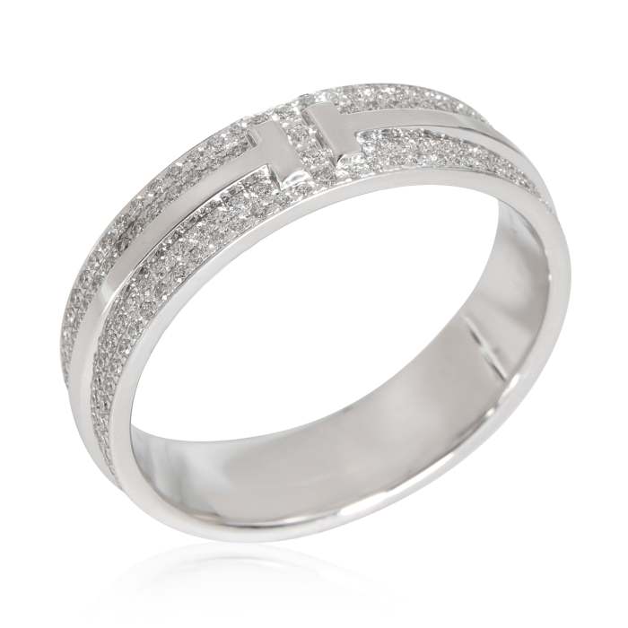 Tiffany & Co. Tiffany T Diamond Ring in 18K White Gold 0.66 Ctw