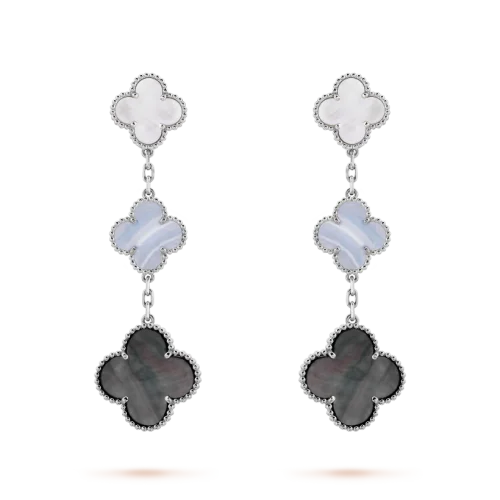 Van Cleef & Arpels Magic Alhambra earrings, 3 motifs