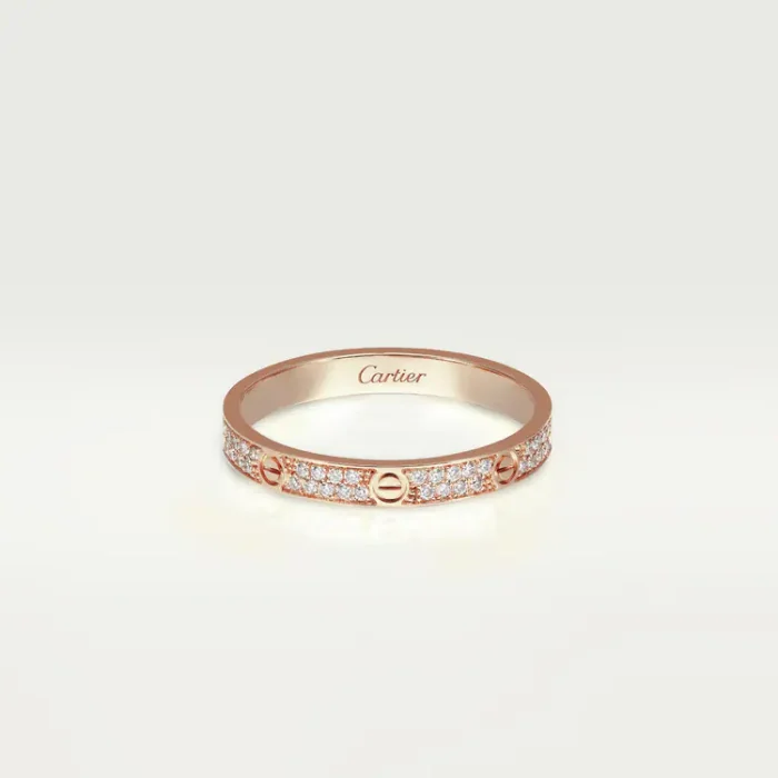 Cartier LOVE RING Dupe, Diamante, Two widths available