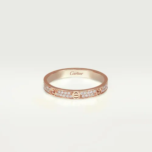 Cartier LOVE RING Dupe, Diamante, Two widths available