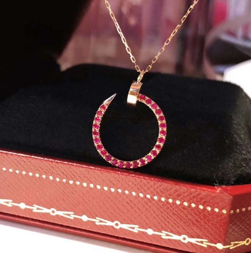 Cartier Juste un Clou Necklace  with Pink Diamonds