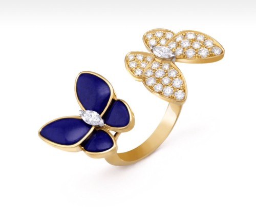 Van Cleef & Arpels Two Butterfly Between the Finger ring