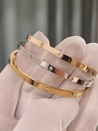 Cartier Love Bracelet with Ten Diamonds, SMALL MODEL