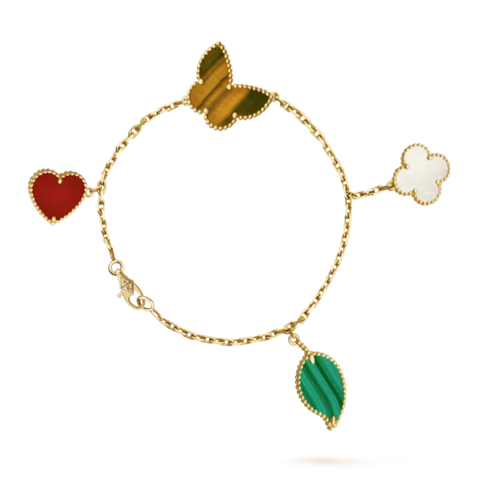 Van Cleef & Arpels Flower Bracelet, Lucky Alhambra bracelet, 4 motifs