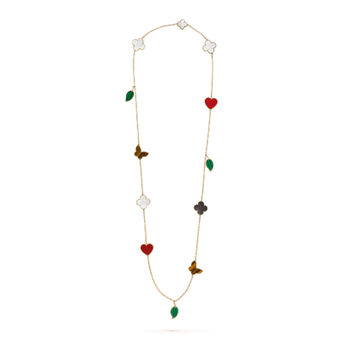 Van Cleef & Arpels Lucky Alhambra long necklace, 12 motifs