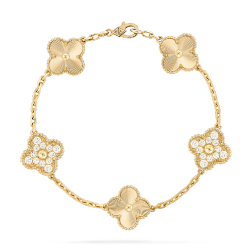Van Alhambra Motif Bracelet 15mm Vintage