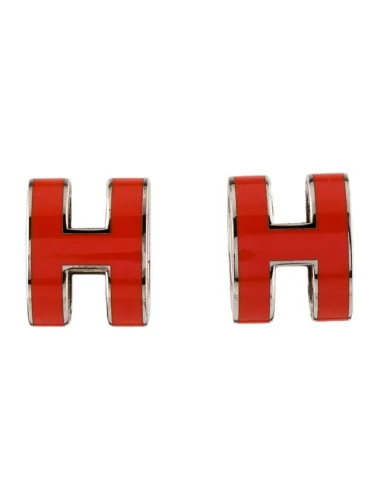 Hermes Pop H Earrings Replica, Enamel, Five Color
