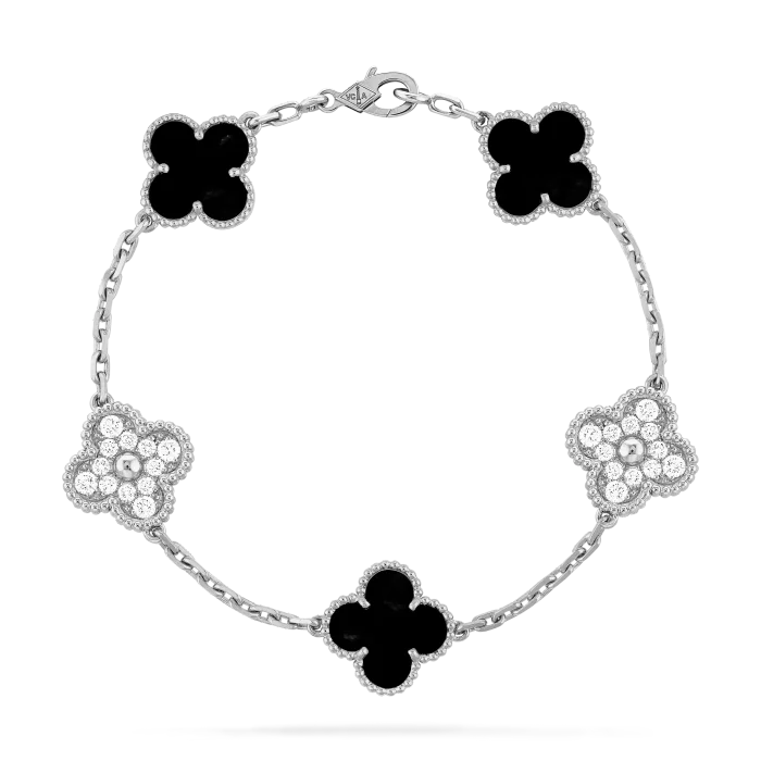 Van Cleef & Arpels Clover Bracelet, Vintage Alhambra bracelet, 5 motifs