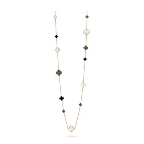 Van Cleef & Arpels Magic Alhambra long necklace, 16 motifs