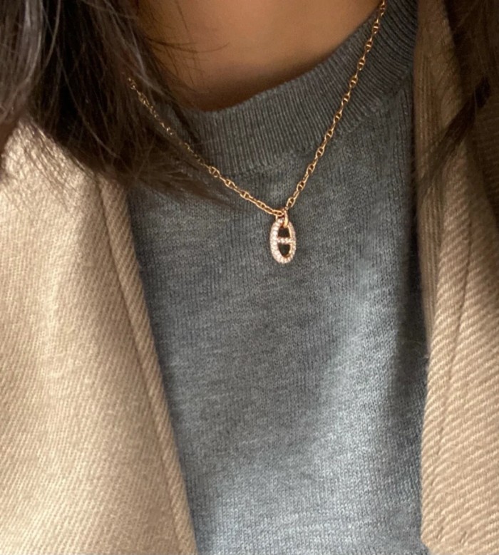 Hermes  Nose Necklace, Full of Diamonds