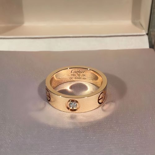 Love Ring 5.5 mm With 3 Diamonds