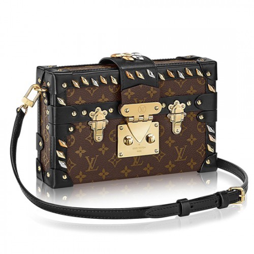 Louis Vuitton M41552 Petite Malle Crossbody Bag Monogram Canvas