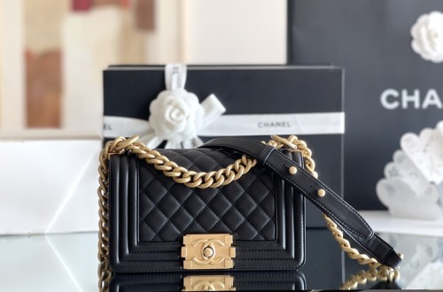 Chanel Leboy Small Size 20 Baby Calf In Black