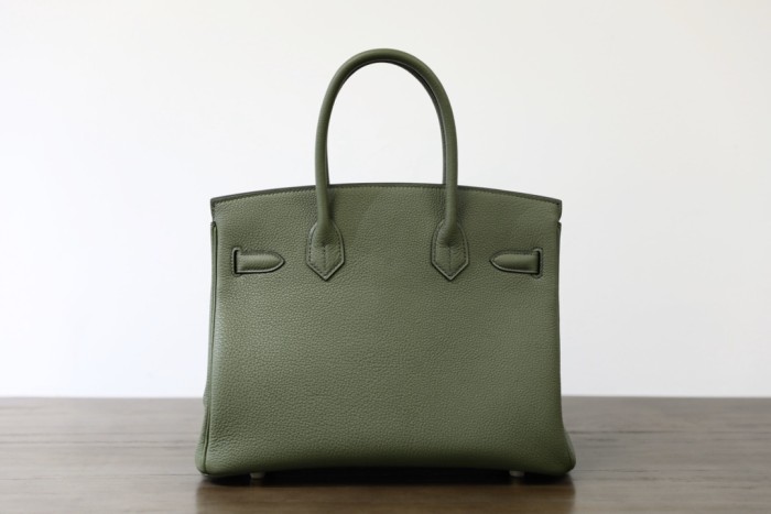 Hermes Birkin 30 Togo Handmade Bag In Vert Anglais