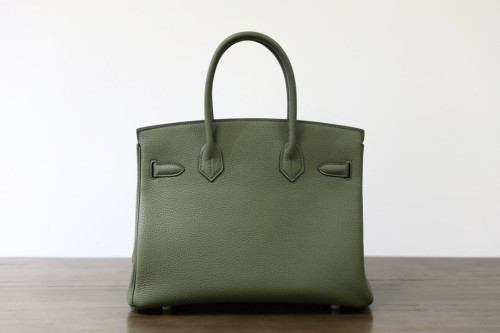 Hermes Birkin 30 Togo Handmade Bag In Vert Anglais