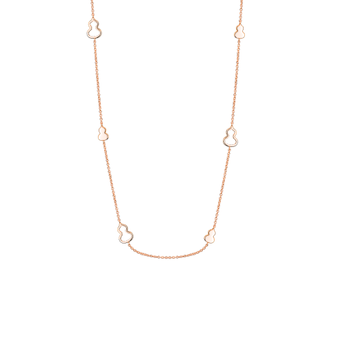 Qeelin Wulu 18 inches sautoir necklace in 18K rose gold
