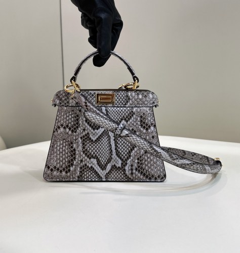 Fendi SeeYouPetite Peekaboo 21 Snake Leather