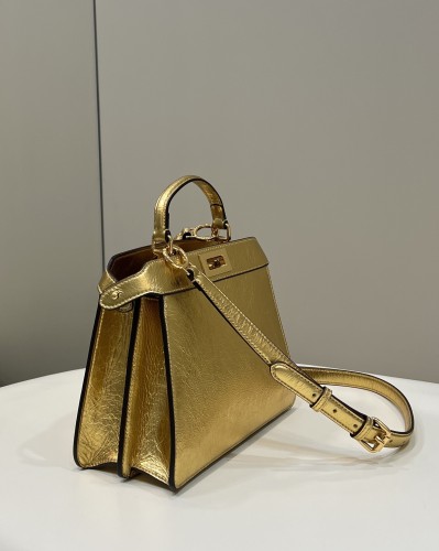 Fendi ISeeU Peekaboo 27 Smooth Baby Calf In Gold