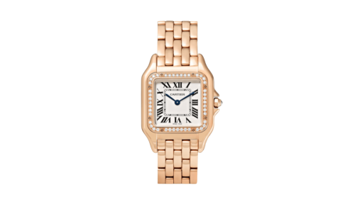 Panthère de Cartier Medium 27mm 18-Karat Pink Gold and Diamond Watch
