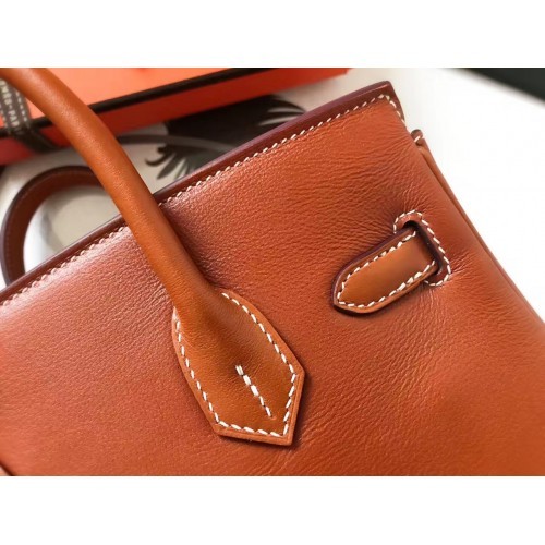 Hermes Gold Swift Birkin 30cm Handmade Bag