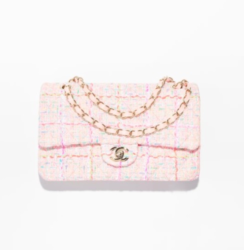 CLASSIC 11.12 HANDBAG Tweed & Gold-Tone Metal Multicolor