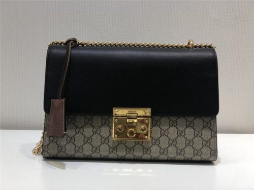 Gucci GG Supreme Monogram Small Padlock Shoulder Bag