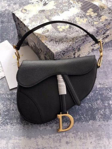 dior saddle bag black