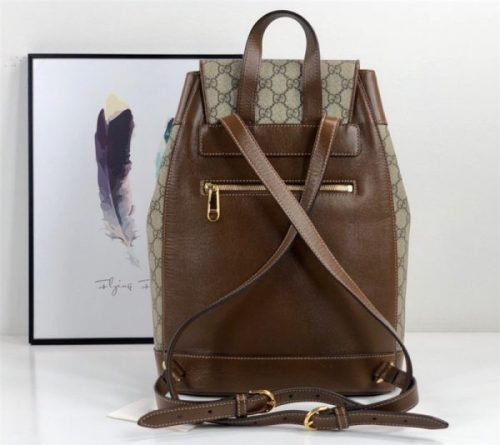 GUCCI Beige Gucci 1955 Horsebit backpack