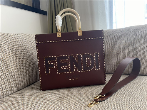 fendi sunshine tote medium brown