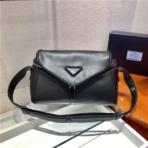 prada nappa leather shoulder bag