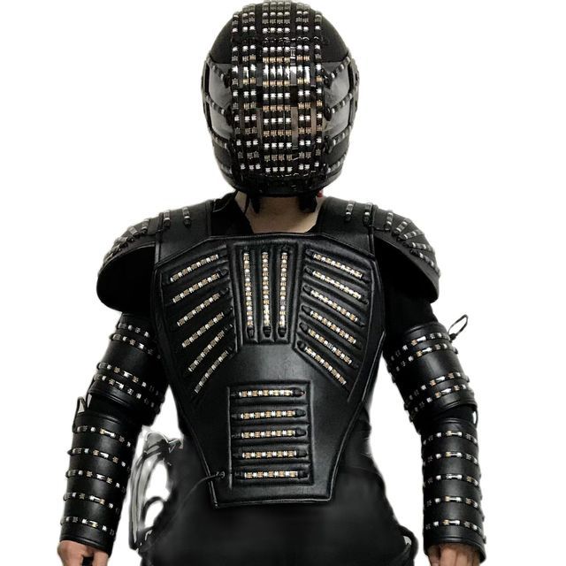 LED Robot Costume /LED Clothing Birthday Party Light Suits /Alexander Customized Size/ Robot Fabric Breathable Colors