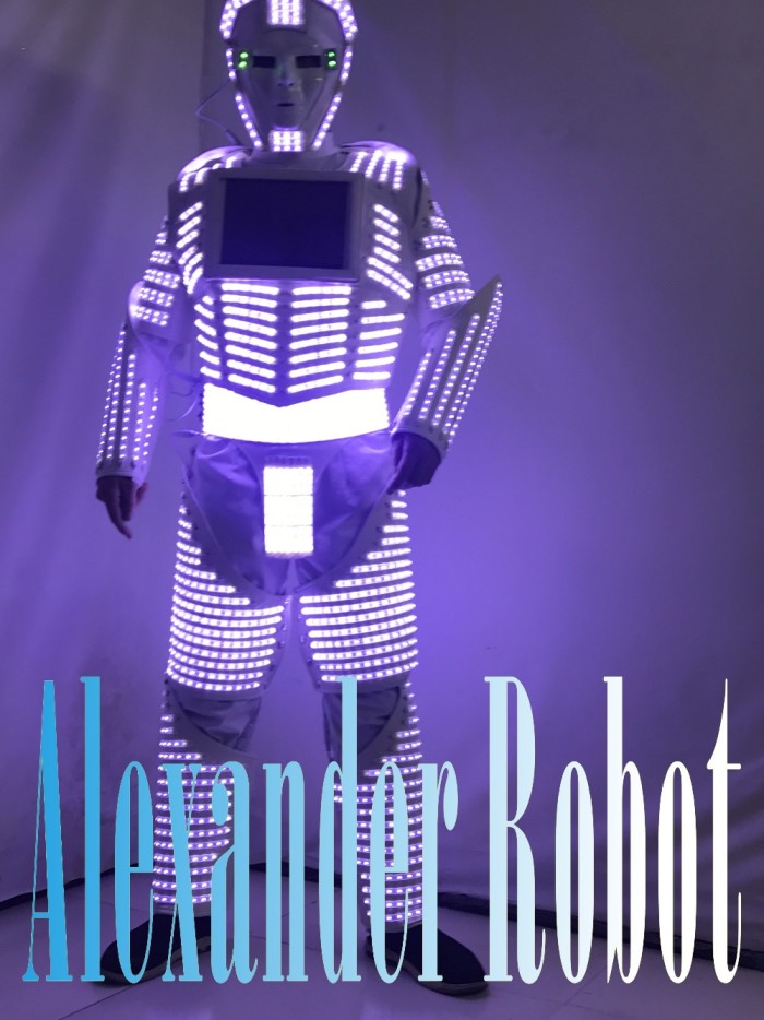 LED robot Costume / LED Clothing / Light suits / LED Robot suits /  david robot / custom white-your own