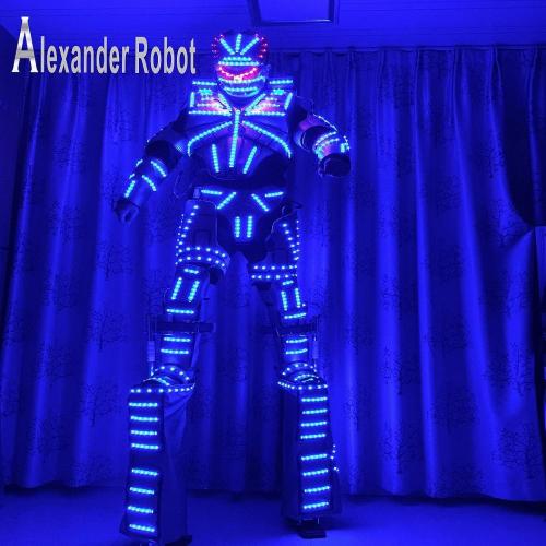 LED Costume Robot Suits /LED Clothing  Light / Luminous Costume/ Alexander Robot Customized Styles For Stage Performances