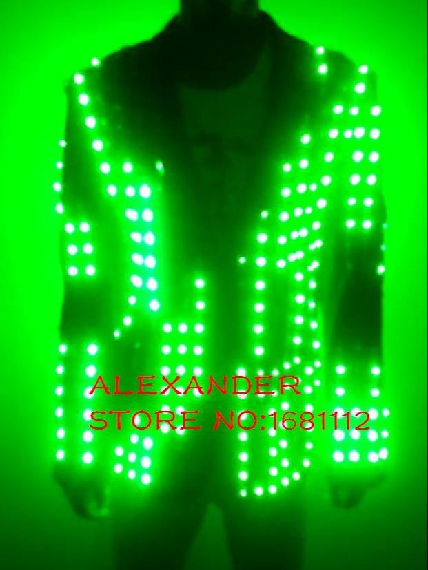 LED  RGB  Costume Suit  Stage Clothes Luminous ALEXANDER ROBOT Sharp-flash