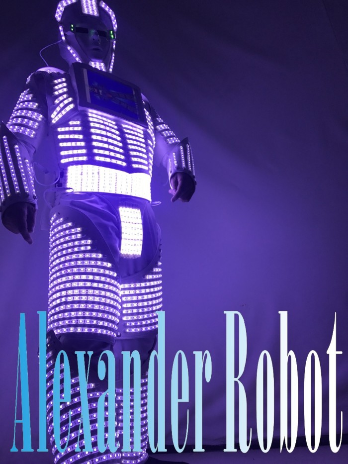 LED robot Costume / LED Clothing / Light suits / LED Robot suits /  david robot / custom white-your own